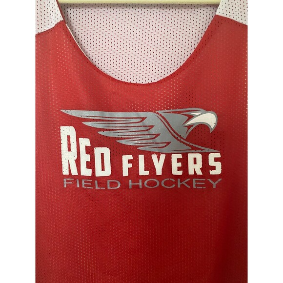 Augusta Sportswear Red Flyers Field Hockey Reversible Red White Jersey Sz L/XL - Picture 10 of 10